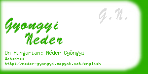 gyongyi neder business card
